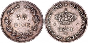 Portugal 50 Reis 1861