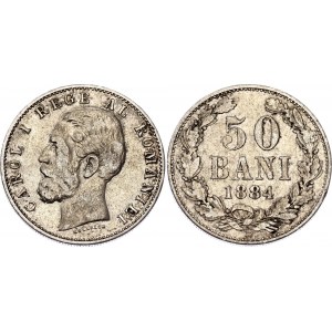 Romania 50 Bani 1884 B
