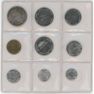 San Marino Annual Coin Set of 9 Coins 1977 R