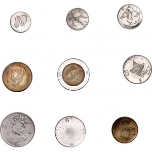 San Marino Annual Coin Set of 9 Coins 1986 R