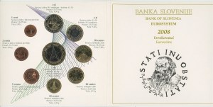 Slovenia Annual Coin Set of 9 Coins 2008
