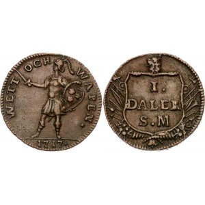 Sweden 1 Daler Silvermynt 1717