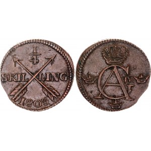 Sweden 1/4 Skilling 1803