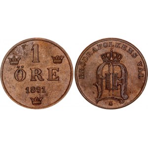 Sweden 1 Ore 1891