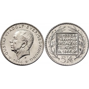 Sweden 5 Kronor 1966 U