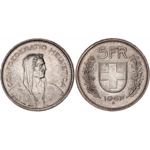 Switzerland 5 Francs 1967 B