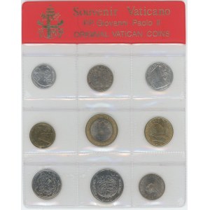 Vatican Set of 9 Coins 1975