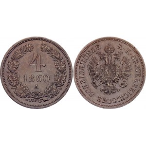 Austria 4 Kreuzer 1860 A
