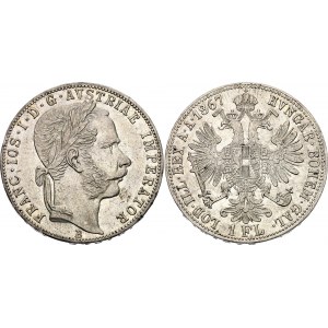 Austria 1 Florin 1867 B