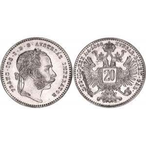 Austria 20 Kreuzer 1868