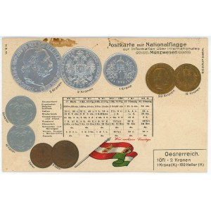 Austria Post Card Coins of Austria 1904 - 1912 (ND)