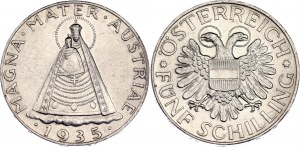 Austria 5 Schilling 1935