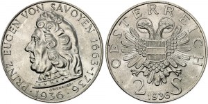 Austria 2 Schilling 1936