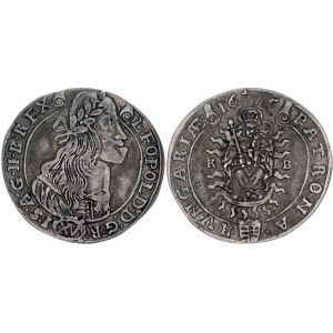 Hungary 15 Kreuzer 1675 KB