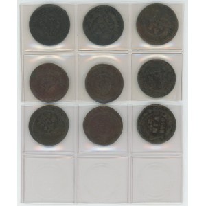 Russia 9 x Denga 1731 - 1753