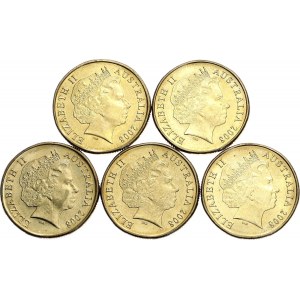 Australia 5 x 1 Dollar 2008