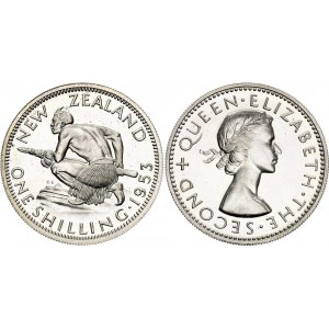 New Zealand 1 Shilling 1953
