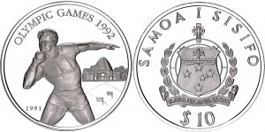 Samoa 10 Tala 1991