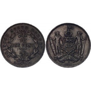 British North Borneo 1 Cent 1891 H