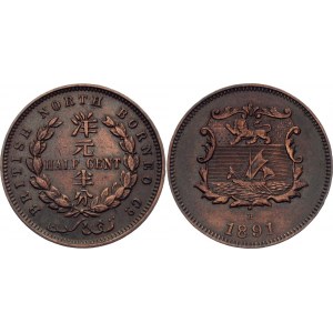 British North Borneo 1/2 Cent 1891 H