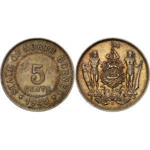 British North Borneo 5 Cents 1940 H