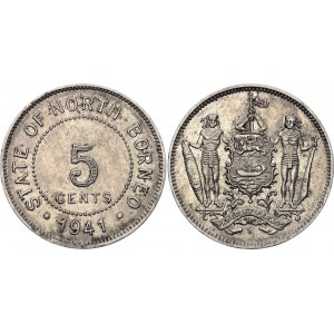 British North Borneo 5 Cents 1941 H