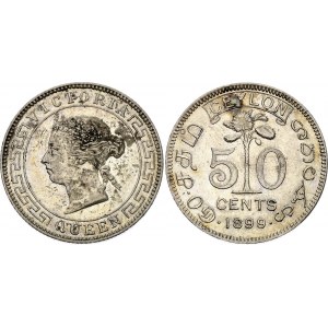 Ceylon 50 Cents 1899