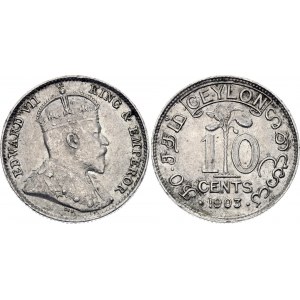 Ceylon 10 Cents 1903