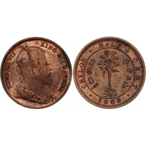 Ceylon 1/2 Cent 1905