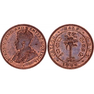 Ceylon 1/2 Cent 1926