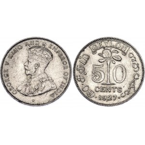 Ceylon 50 Cents 1927