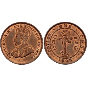 Ceylon 1 Cent 1928