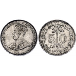 Ceylon 50 Cents 1929