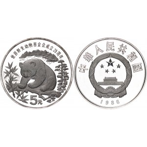 China Republic 5 Yuan 1986