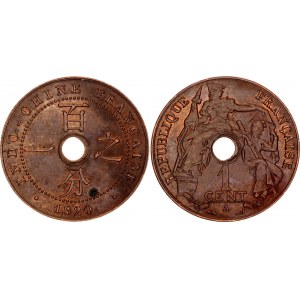 French Indochina 1 Centime 1920 A