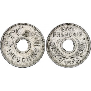 French Indochina 5 Centimes 1943