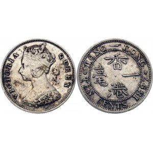 Hong Kong 10 Cents 1897