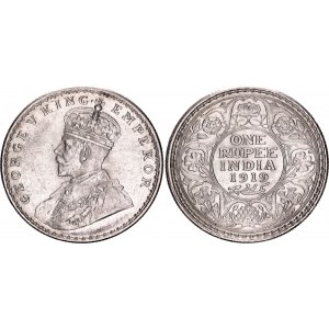 British India 1 Rupee 1919