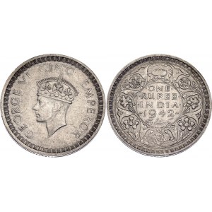 British India 1 Rupee 1942