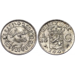 Netherlands East Indies 1/10 Gulden 1945 S
