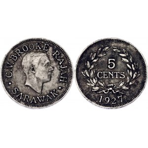 Sarawak 5 Cents 1927 H