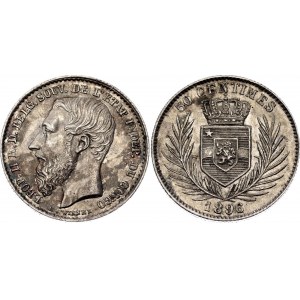 Belgian Congo 50 Centimes 1896