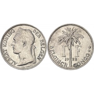 Belgian Congo 1 Franc 1928
