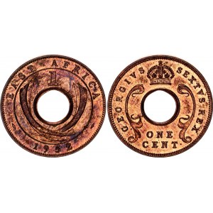 East Africa 1 Cent 1952