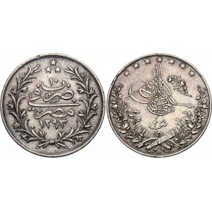 Egypt 2 Qirsh 1884 W AH 1293//10