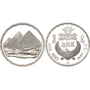 Egypt 5 Pounds 1993 AH 1414