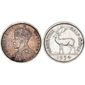 Mauritius 1/2 Rupee 1934