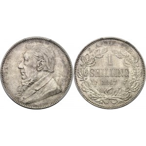 South Africa 1 Shilling 1897 PCGS MS63+