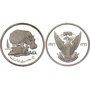 Sudan 5 Pounds 1976 AH 1396