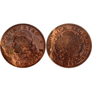 Argentina 2 Centavos 1887